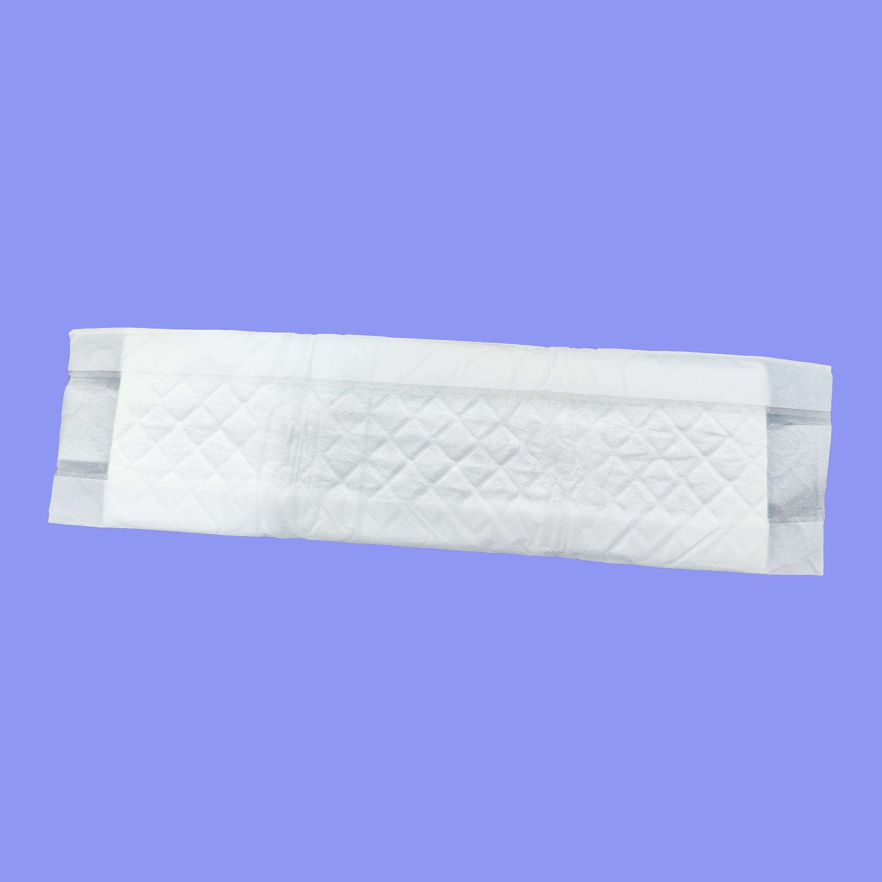 Straight sanitary pad